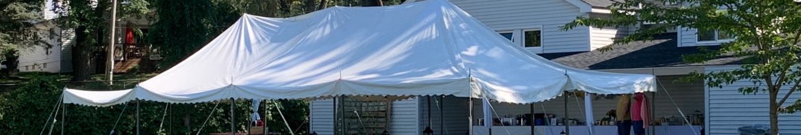 Picnic tables are included with the rental. Tent is additional $250. Tent will be set up for you.